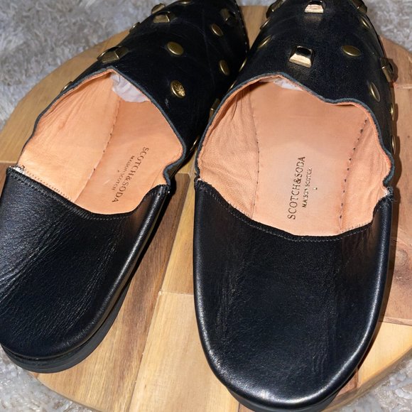 Scotch & Soda Leather Studded Mules - Picture 8 of 10